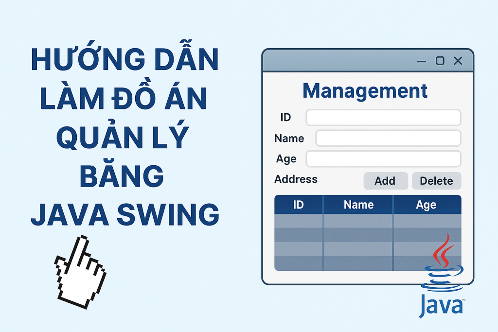 Hướng dẫn làm đồ án quản lý bằng Java Swing