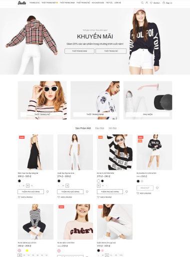 Code Wordpress Website Bán Hàng Quần Áo Nam Nữ Full Chức Năng