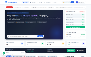 Code Web Bán Clone MXH Facebook, Tiktok, Netflix, Gmail, Telegram Full Chức Năng