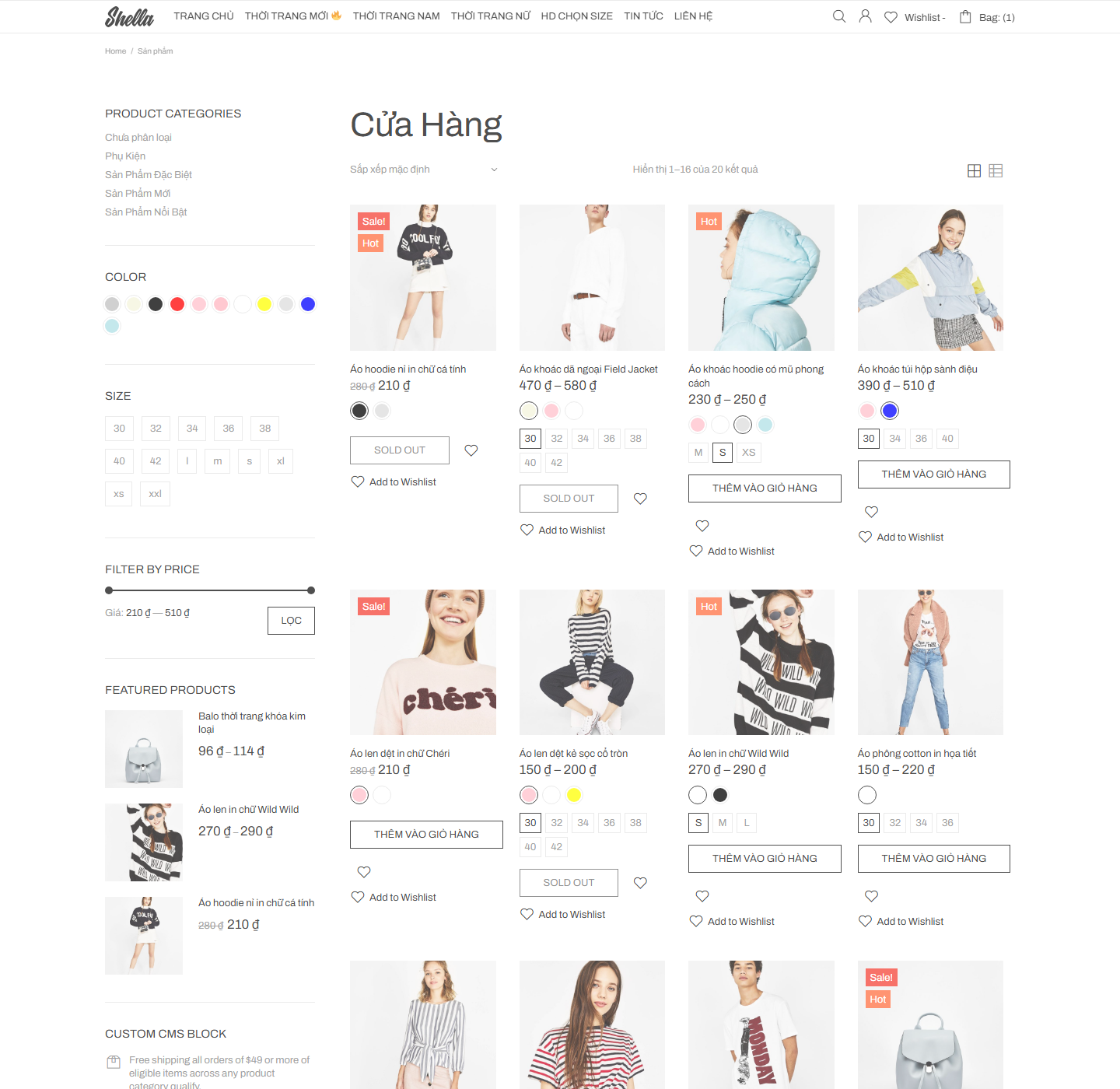 Code Wordpress Website Bán Hàng Quần Áo Nam Nữ Full Chức Năng - Ảnh 2