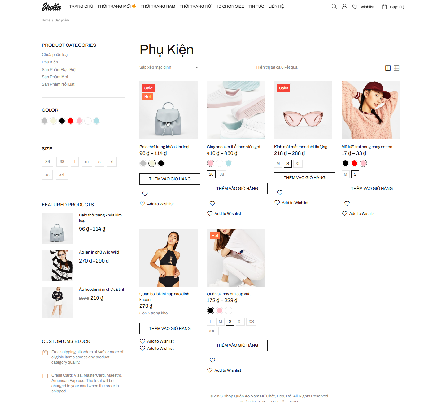 Code Wordpress Website Bán Hàng Quần Áo Nam Nữ Full Chức Năng - Ảnh 3