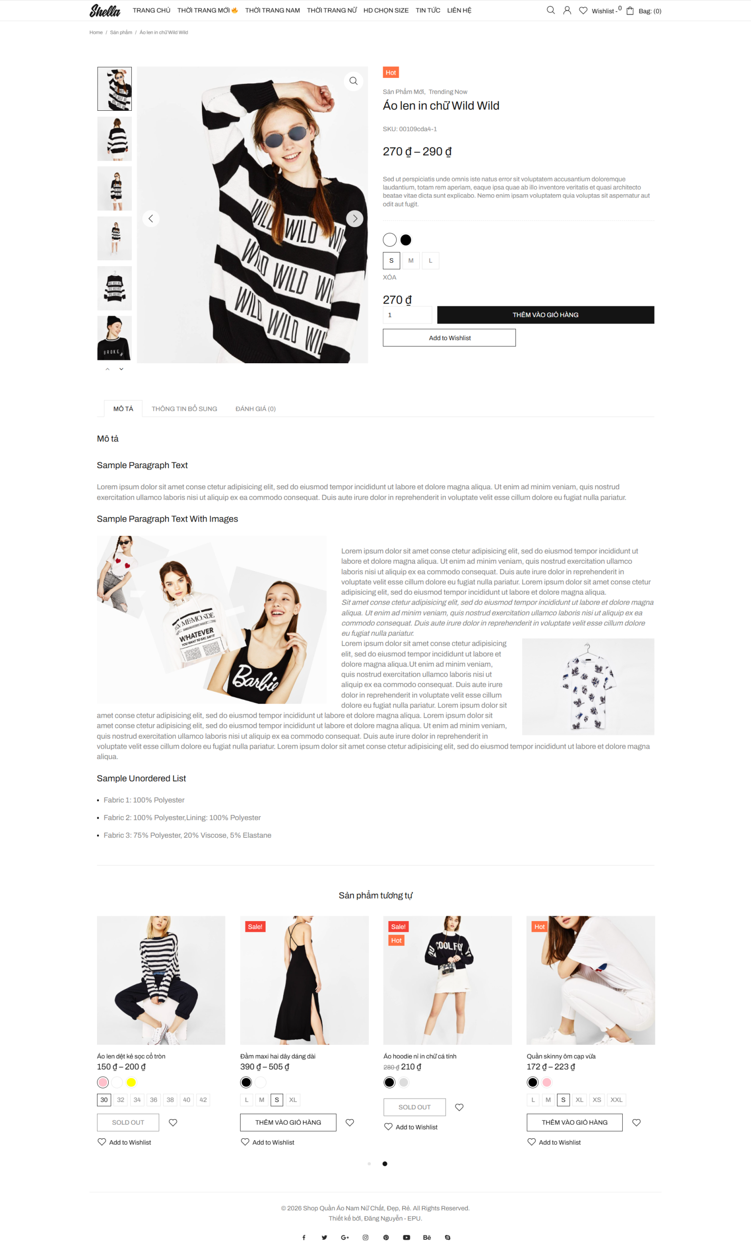 Code Wordpress Website Bán Hàng Quần Áo Nam Nữ Full Chức Năng - Ảnh 4
