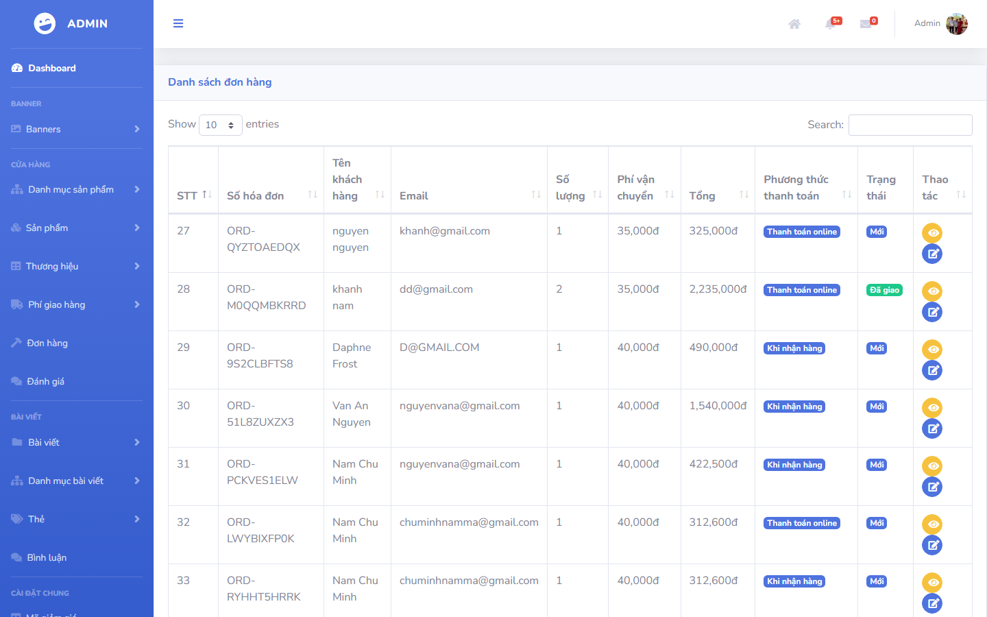 Code Web Bán Quần Áo Boutique - PHP Laravel Tích Hợp Thanh Toán MOMO - Ảnh 8