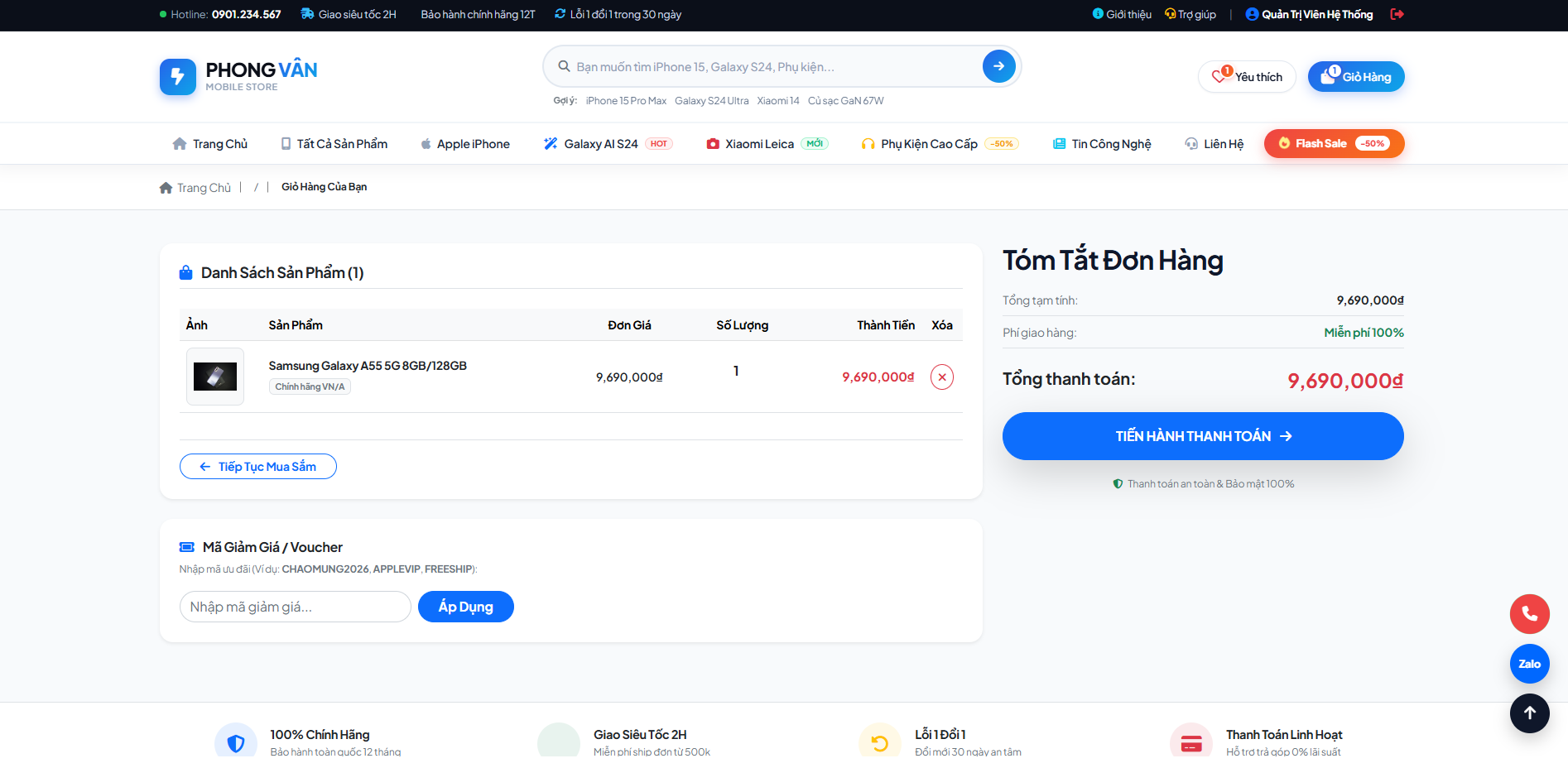 Code Web Bán Điện Thoại Di Động Full Chức Năng - PHP Laravel - Ảnh 9
