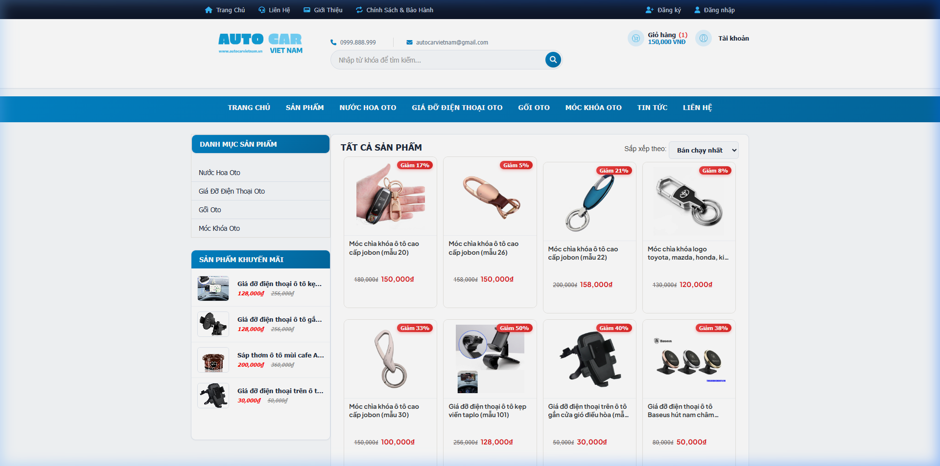 Source Code Website Bán Phụ Kiện Oto Tích Hợp Thanh Toán VNPAY – PHP Mô Hình MVC - Ảnh 6