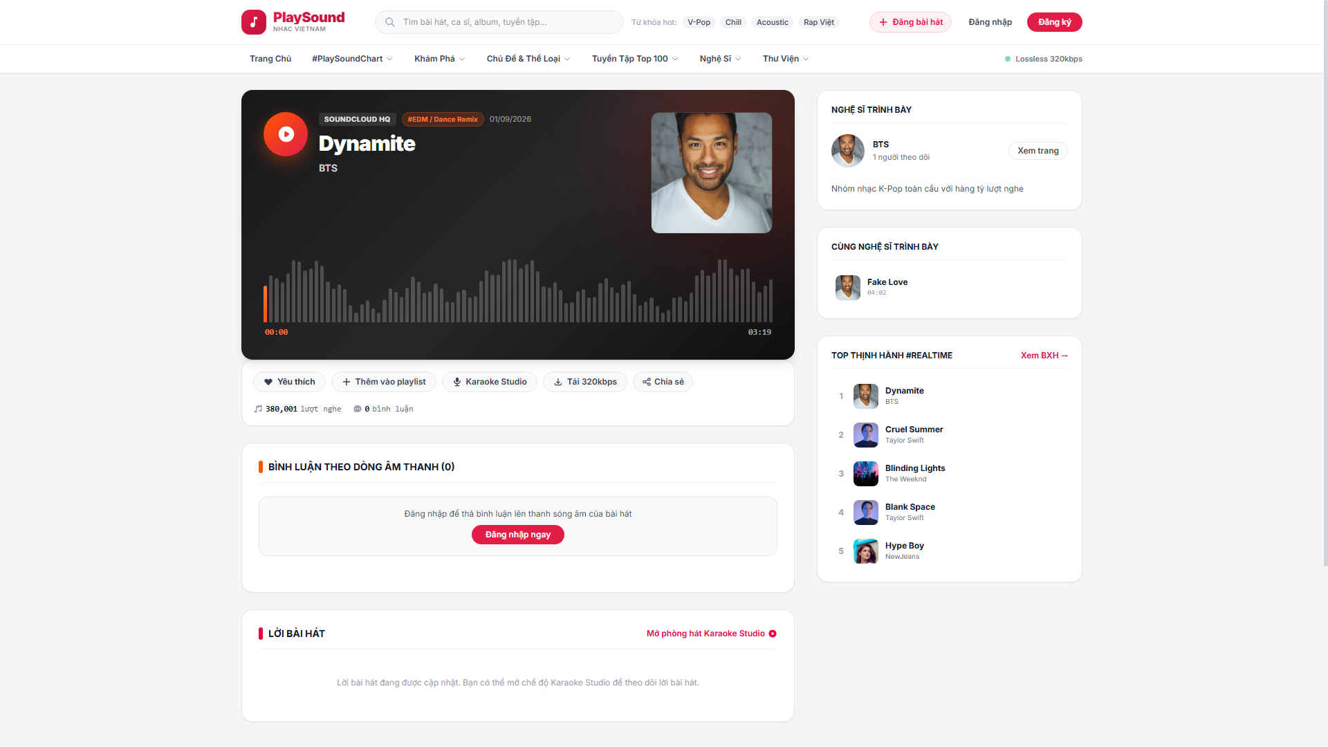 Full Source Code Website Nghe Nhạc PlaySound (.NET Core + Angular) - Ảnh 4
