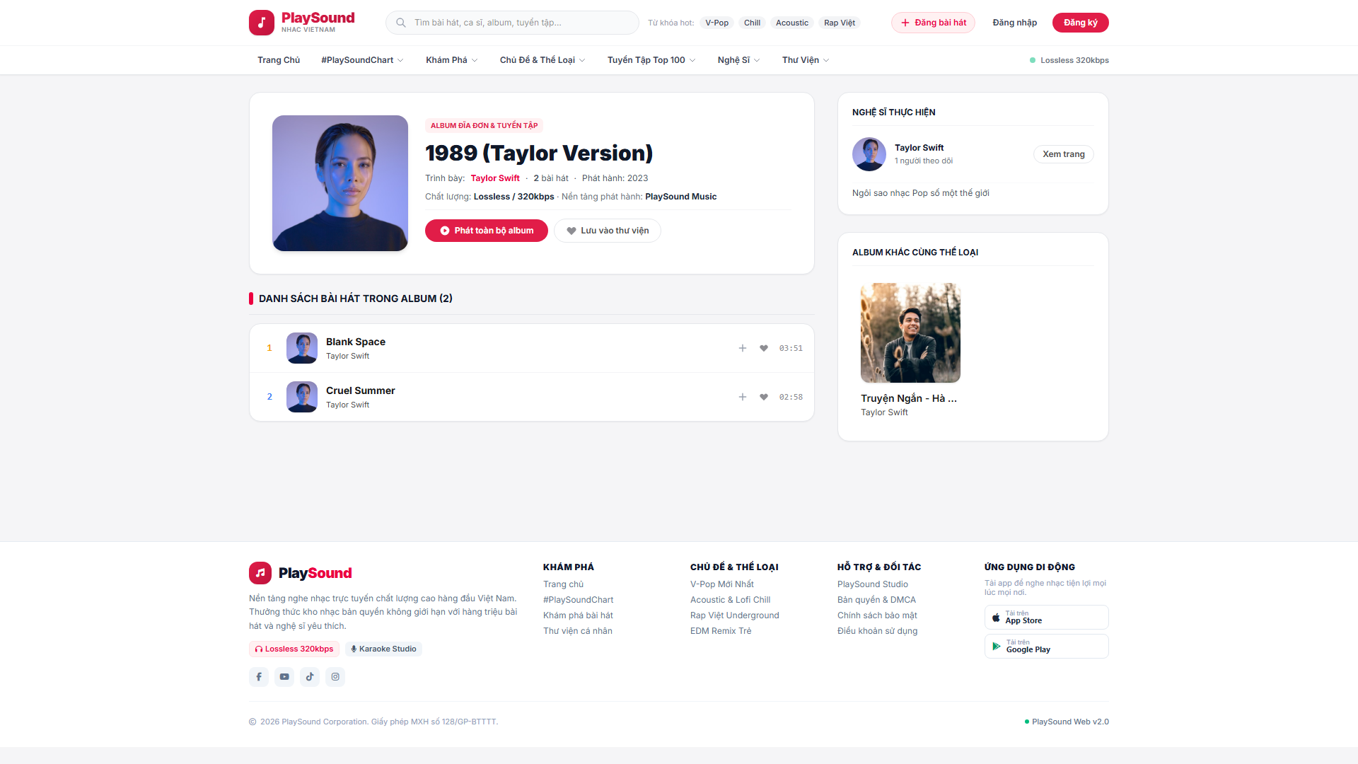 Full Source Code Website Nghe Nhạc PlaySound (.NET Core + Angular) - Ảnh 5