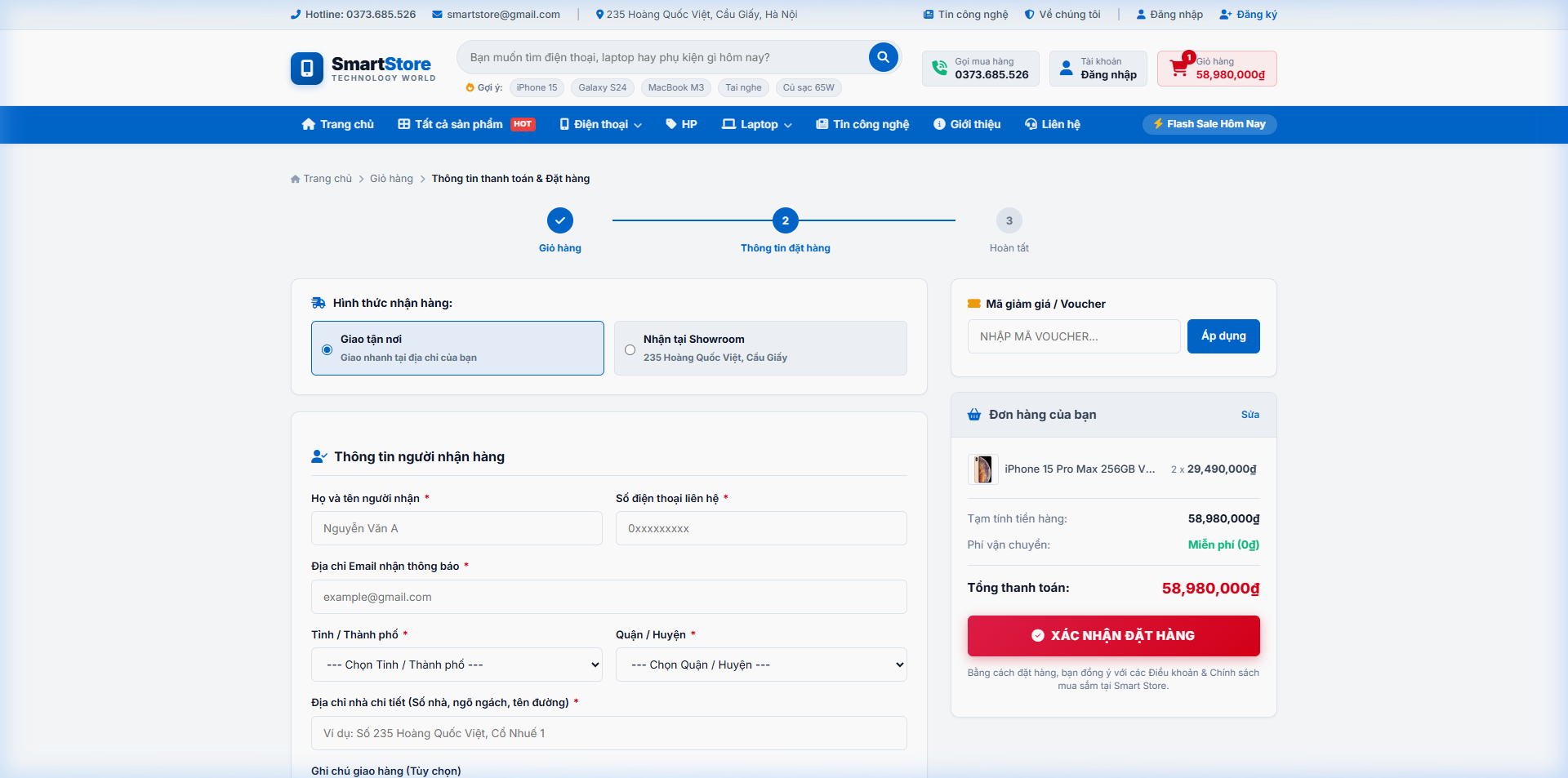 Code Website Bán Điện Thoại, Laptop & Phụ Kiện Tích Hợp Thanh Toán - PHP MySQL Có Báo Cáo - Ảnh 4