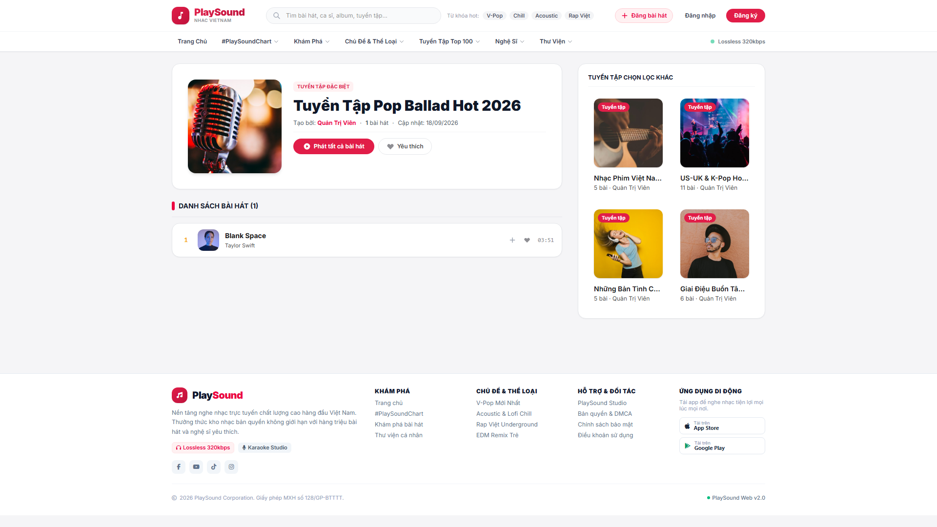 Full Source Code Website Nghe Nhạc PlaySound (.NET Core + Angular) - Ảnh 6